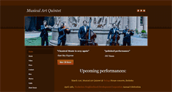 Desktop Screenshot of musicalartquintet.com