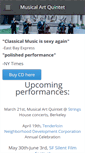 Mobile Screenshot of musicalartquintet.com