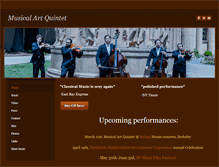 Tablet Screenshot of musicalartquintet.com